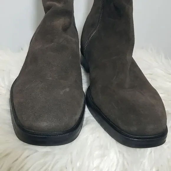ALLSAINTS Seth Suede Pull on Chelsea boots Bitter Chocolate